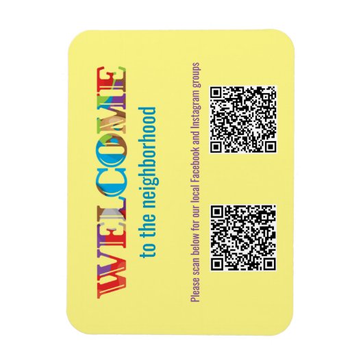Magnet Flexible BIENVENUE dans le quartier (Vertical)