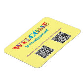 Magnet Flexible BIENVENUE dans le quartier (Côté Gauche)