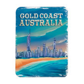 Magnet Flexible Bienvenue été - Beach Outouses - Gold coast Austra (Vertical)