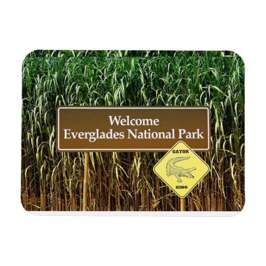 Magnet Flexible Bienvenue Everglades Parc National, Gator Crossing (Horizontal)