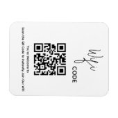 Magnet Flexible Bienvenue, scannez le code QR pour vous connecter (Horizontal)