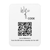 Magnet Flexible Bienvenue, scannez le code QR pour vous connecter (Vertical)