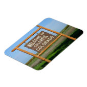 Magnet Flexible Bienvenue sur Colorful Colorado Carré Magnet. (Côté Gauche)