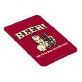 Magnet Flexible Bière : Buvez tout ce qu'ils veulent (Côté Droit)