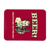 Magnet Flexible Bière : Buvez tout ce qu'ils veulent (Horizontal)