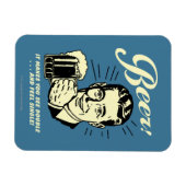 Magnet Flexible Bière : Ça Vous Fait Voir Double (Horizontal)
