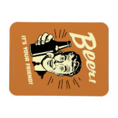 Magnet Flexible Bière : C'est ton ami (Horizontal)