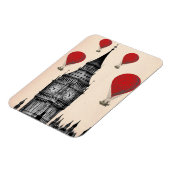 Magnet Flexible Big Ben et Red Hot Air Balloons 2 (Côté Gauche)