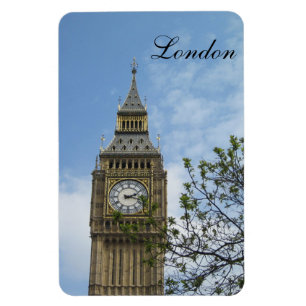 Magnet Flexible Big Ben Horloge Tower Londres Angleterre