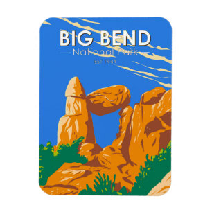 Magnet Flexible Big Bend National Park Balances Rock Vintage