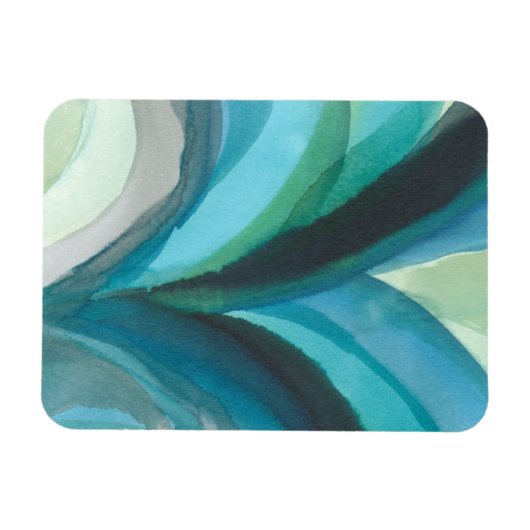 Magnet Flexible Big Blue Leaf I (Horizontal)