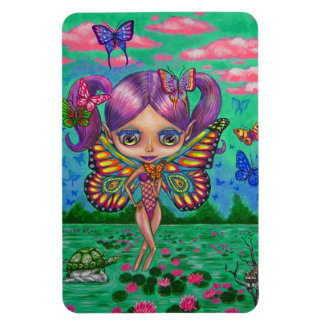 Magnet Flexible Big Eye Butterfly Fairy Purple Hair Turtle Raccoon