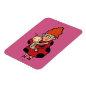 Magnet Flexible Big Hello Hugs de la tante en rouge (Côté Gauche)