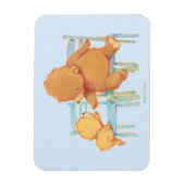 Magnet Flexible Big Ours Brown Aide Petit Ours Jaune (Vertical)