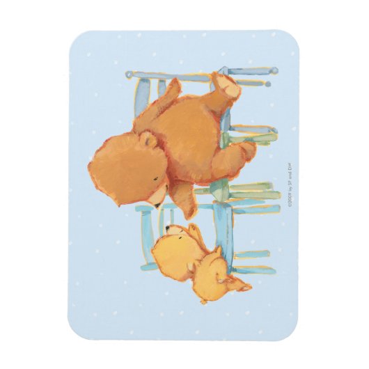 Magnet Flexible Big Ours Brown Aide Petit Ours Jaune (Vertical)