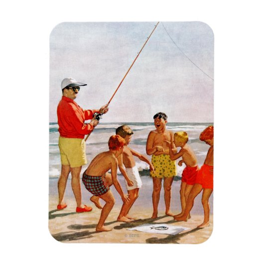 Magnet Flexible Big Pole Little Fish par Richard Sargent (Vertical)