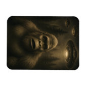 Magnet Flexible Bigfoot Sasquatch Alien UFO Funny (Horizontal)