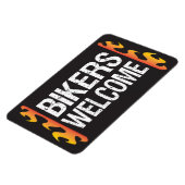 Magnet Flexible Bikers Bienvenue Motorcycle événement ou affaires (Côté Gauche)