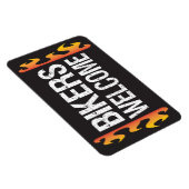 Magnet Flexible Bikers Bienvenue Motorcycle événement ou affaires (Côté Droit)