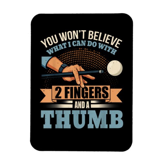 Magnet Flexible Billard drôle piscine (Vertical)