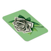 Magnet Flexible billet de cent dollars origami art rose (Côté Droit)