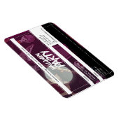 Magnet Flexible Billet Éffrayant Halloween violet funky (Côté Droit)