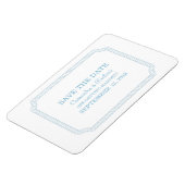 Magnet Flexible Billet entouré de bleu Enregistrer l'aimant de dat (Côté Gauche)