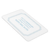 Magnet Flexible Billet entouré de bleu Enregistrer l'aimant de dat (Côté Droit)