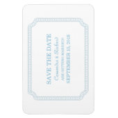 Magnet Flexible Billet entouré de bleu Enregistrer l'aimant de dat (Vertical)