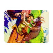 Magnet Flexible billy chèvre gruff et troll (Horizontal)