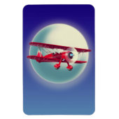 Magnet Flexible Biplan rouge vintage (Vertical)