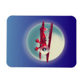 Magnet Flexible Biplan rouge vintage (Horizontal)