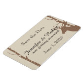 Magnet Flexible Birch Trees rustiques et mariage des cerfs Sauvez (Côté Gauche)