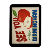Magnet Flexible Birmingham Alabama Apple - Vintage voyage (Vertical)