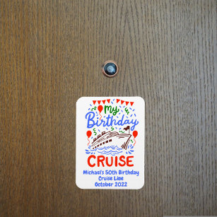 Magnet Flexible Birthday Monogram Cruising Cruise Cabin Door 