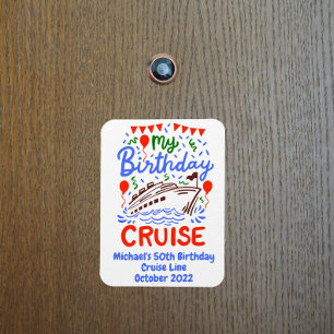 Magnet Flexible Birthday Monogram Cruising Cruise Cabin Door