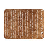 Magnet Flexible Biscochito New Mexico's official cookie recipe (Horizontal)