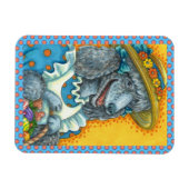 MAGNET FLEXIBLE BISCUITS DE CHIENS ET BASSIN D'OEUFS DE PÂQUES, PO (Horizontal)