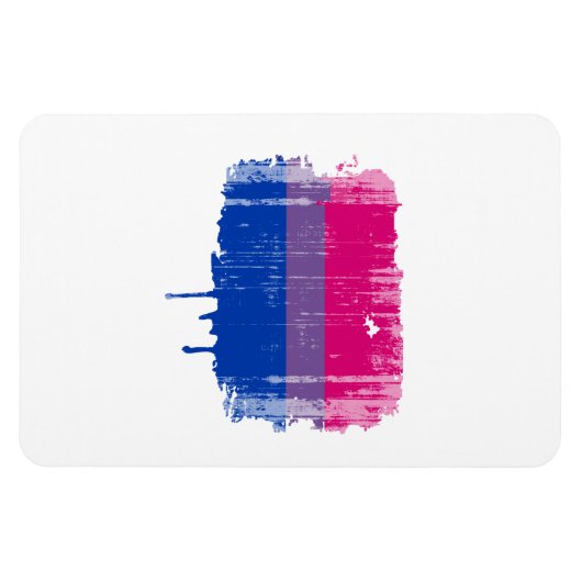 Magnet Flexible Bisexual Pride Colors affligés (Horizontal)
