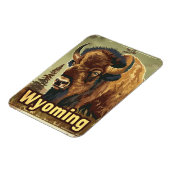 Magnet Flexible Bison américain du Wyoming (Côté Gauche)