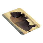 Magnet Flexible Bison Bull à Yellowstone National (Côté Droit)