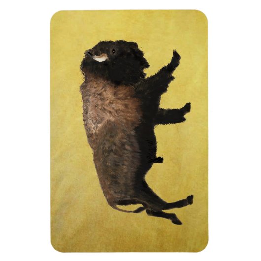Magnet Flexible Bison galopant (Vertical)