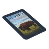 Magnet Flexible Bison Scene - Delta Junction, Alaska (Côté Droit)