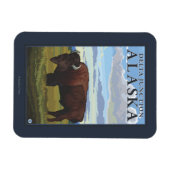 Magnet Flexible Bison Scene - Delta Junction, Alaska (Horizontal)
