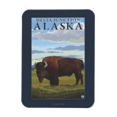 Magnet Flexible Bison Scene - Delta Junction, Alaska (Vertical)