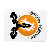Magnet Flexible Bitcoin pour toujours (Horizontal)