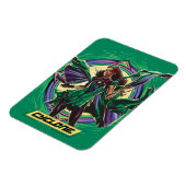 Magnet Flexible Black Adam | Graphique de caractères de cyclone (Côté Gauche)