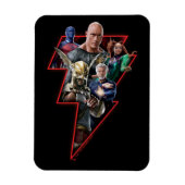Magnet Flexible Black Adam Group Lightning Graphic (Vertical)