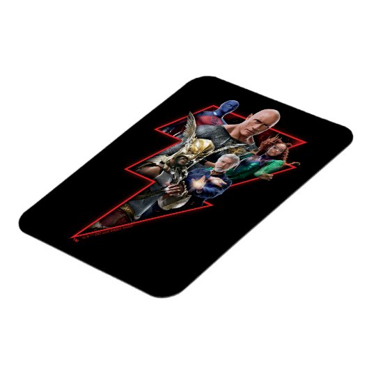 Magnet Flexible Black Adam Group Lightning Graphic (Côté Gauche)