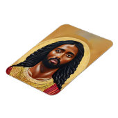 Magnet Flexible Black African Man Jésus Christ portrait Art (Côté Gauche)